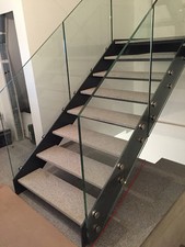 Granitstufe grau antik gebürstet 100x30x3cm Treppenstufe Naturstein Stein Treppe