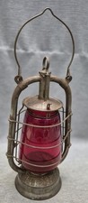 BAT HASAG 699 Fledermaus Sturmlaterne rotes Glas old kerosene lantern 1936-1939