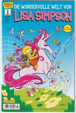 ✪ DIE WUNDERVOLLE WELT VON LISA SIMPSON #1 + Sticker, Panini 2015 COMICHEFT Z1-