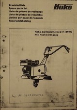 Ersatzteilliste Hako Combinette 3617 KOPIE 