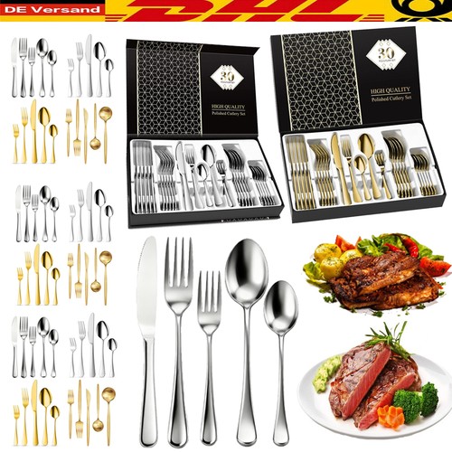 Edelstahl besteckset teilig - besteckset, 30-teilig