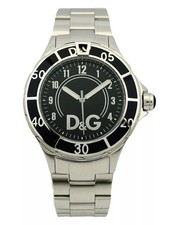 D&G Dolce & Gabbana Herren DW0581 Anker Analog Edelstahl Armband Uhr