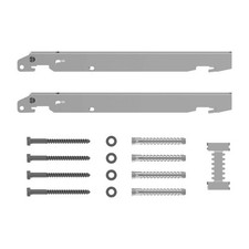 Kermi Schnellmontagekonsolen-Set Typ 11-33 Bauhöhe 500mm Wandabstand 30mm, Weiß