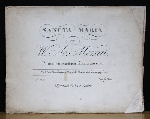 Mozart sancta maria partitur - maria.,
