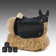 Eskadron HERITAGE Schabracke " SATIN EMBLEM " im Set, antique green, Dressur, ..