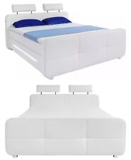 Boxspringbett 180x200 mit LED, Farbe: Weiß! 