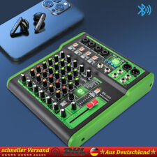 6 Kanal Audio Mischpult Konsole Verstärker USB DJ Live Mixer Studio Bluetooth