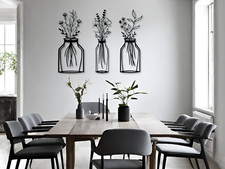 3er set Blumen Wanddeko, Lotus