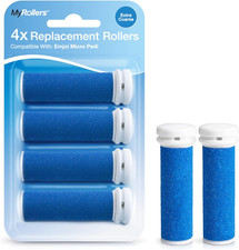 My Rollers Mineral Ersatzrollen (Blau) Für Emjoi Micro Pedi Im 4Er-Pack | Grob