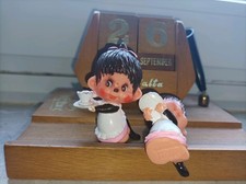 Monchichi, Sekuguchi Figuren, Japan, 1979, Kellnerin, 6cm
