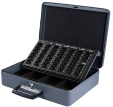 Pavo Geldkassette (8047246) Schlüssel 368x280x115mm Dunkelgrau mit Münzzählfach