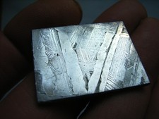 EISEN-NICKEL METEORIT Scheibe SEYMCHAN, Magadan, Russland, beide Seiten poliert