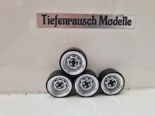 1:18 Echt Alu Felgen in Stahlfelgen Optik Audi VW Mercedes Opel BMW Tuning