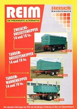 Reim Dreiseitenkipper / Wannenkipper, orig. Prospekt ca. 90er Jahre