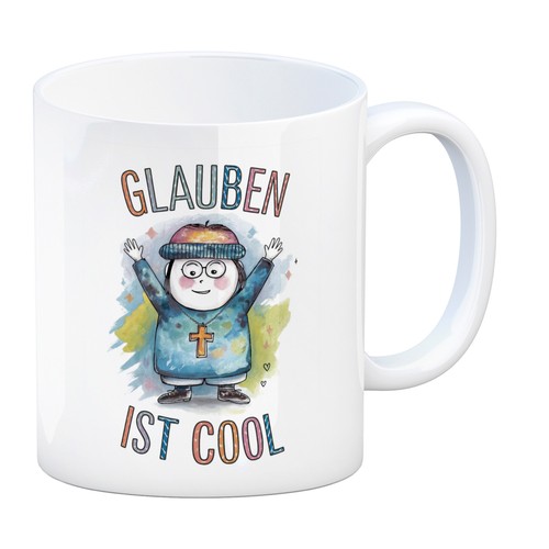 Glauben ist cool kaffeebecher - cool,