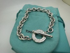 Tiffany Co Sterlingsilber Kreis Glieder Knebel Armband