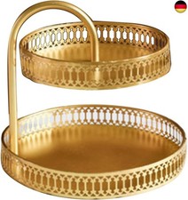 Etagere 2 Etagen Gold - Große