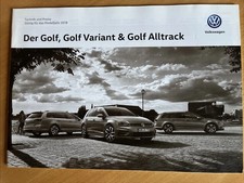 Golf, Golf Variant & Golf Alltrack Preisliste und Technik 2018