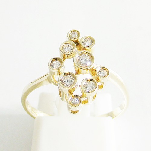Ring gold 585er brillanten - ring,