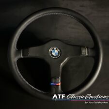 BMW Lenkrad M-Technik 1 E30 E24 E34 E28 E32 Echtleder schwarz Größe 385 MM -NR3
