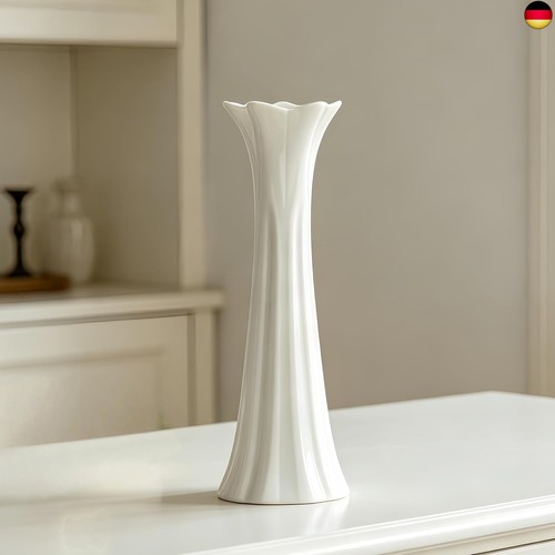 Moderne weiße keramikvase - moderne,