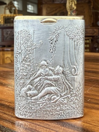 Silber streichholz etui - streichholz,