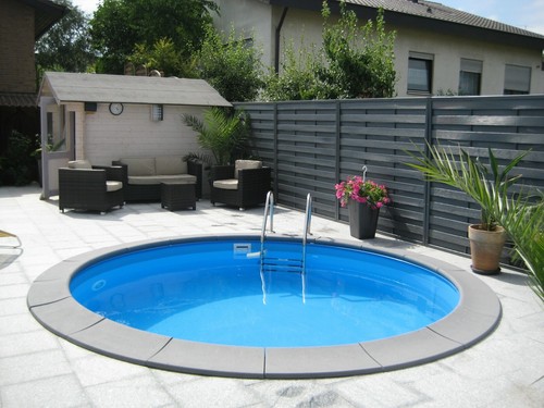 Pool rund stahlwandbecken - ,