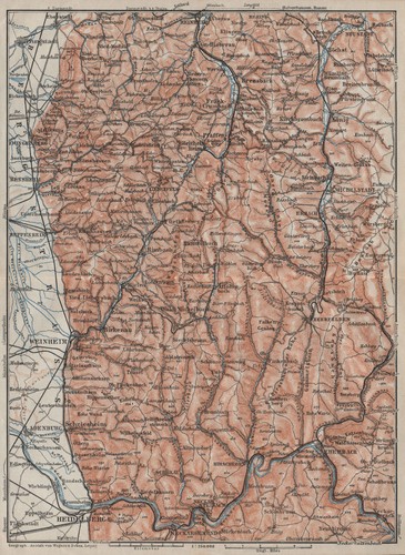 West odenwald topo - odenwald, topo-karte