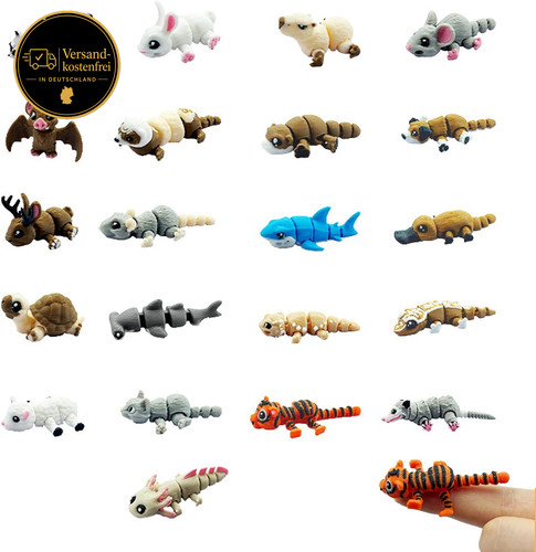 Tierfiguren set bewegliche - 3d,