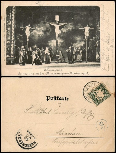 Ansichtskarte oberammergau - ansichtskarte,