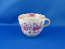 Porzellan Tasse / Mokkatasse Meissen - Indische Malerei Purpur (1. Wahl)