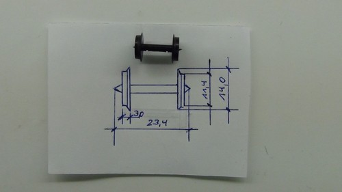 Ddr piko dc radsatz - dc-radsatz, 23,4