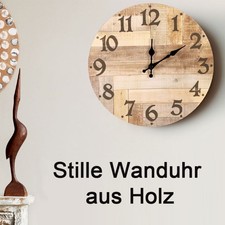 30cm Holz Wanduhren mit Leisem
