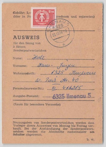 Ddr 2550 ausweis - ef,