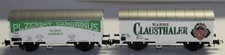 Roco H0 48045/057 zwei 2achs. Bierwagen DB/CSD "Clausthaler/Plzensky Gam." OVP