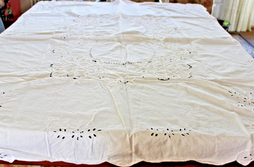 Tischdecke 60x1 weiß - tischdecke, 1,60x1,20