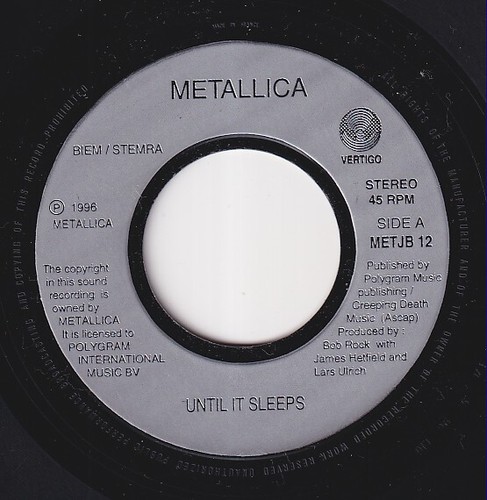 Metallica until sleeps - until, it