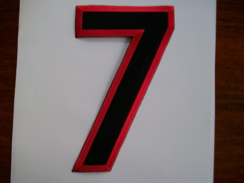Schwarz rot bügelbild - 7,