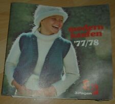 stoff wolle muster versand haus katalog 3 pagen aachen  stoffe 1977 /78 top deko