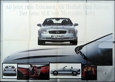 Mercedes SLK Plakat Poster Prospekt R 170, wohl aus 1996 , ca. DIN-A 1 !!