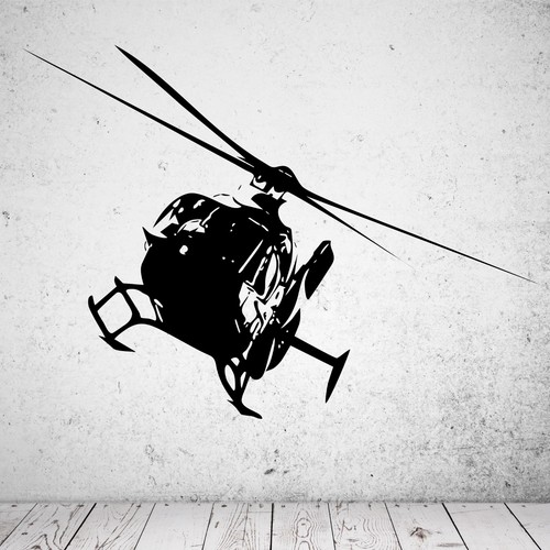 Wandtattoo hubschrauber - wandtattoo,