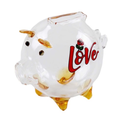 Sparschwein aus glas - sparschwein,