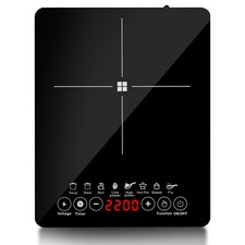 2200W Induktionskochplatte Induktionskochfeld Herdplatte Induktionsherd 1 Platte