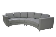 Rund Sofa Wohn Möbel Leder