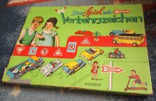 Abel Klinger Nr. 4658/14 Spiel mit Verkehrszeichen - mit allen 4 Autos aus Zinn
