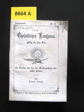 Christlicher Laufpass, gültig bis zum Tod. Stolz, Alban.: