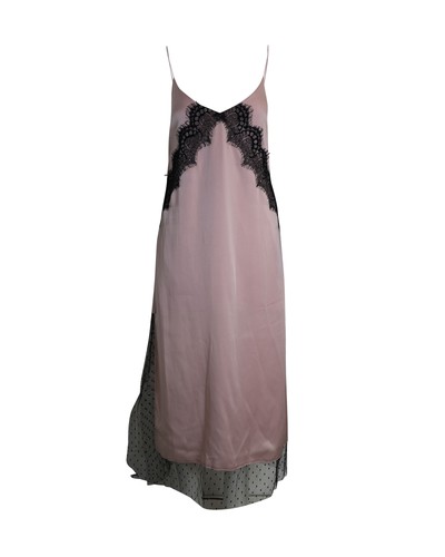Red valentino midikleid mit - red,
