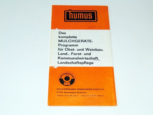 Humus prospekt 1977 - humus,