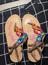 Flip Flop Getragen Damenschuhe