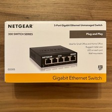 NETGEAR GS305 5-Port-Gigabit-Ethernet Unmanaged Essentials Switch